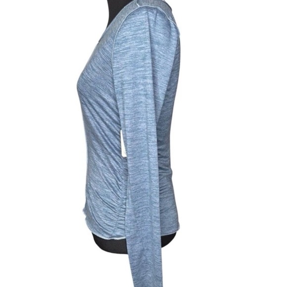 Free People FP Movement Right On Run Long Sleeve Shirt Black & Blue XSmall XS - Picture 14 of 15